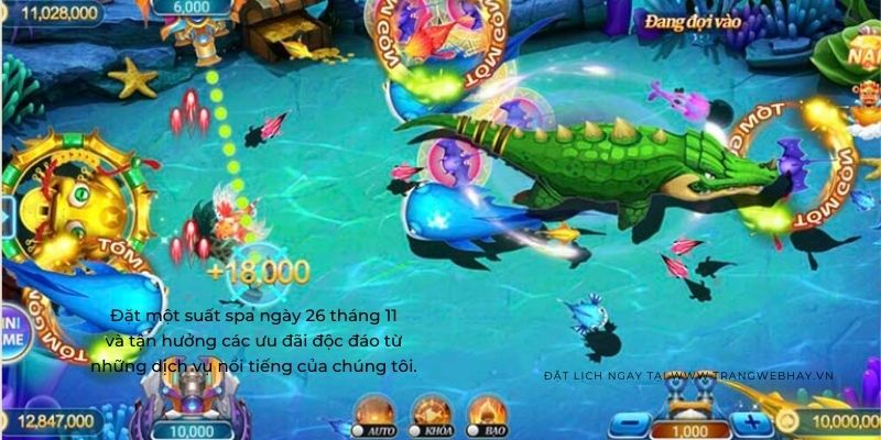 Chơi game bắn cá online nhận được nhiều sự ủng hộ từ người chơi